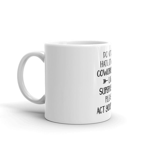 Coworker Quote Coffee Mug Ceramic | Glossy Printed Design | Dishwasher and Microwave Safe Novelty Gift for Office Desk 3
