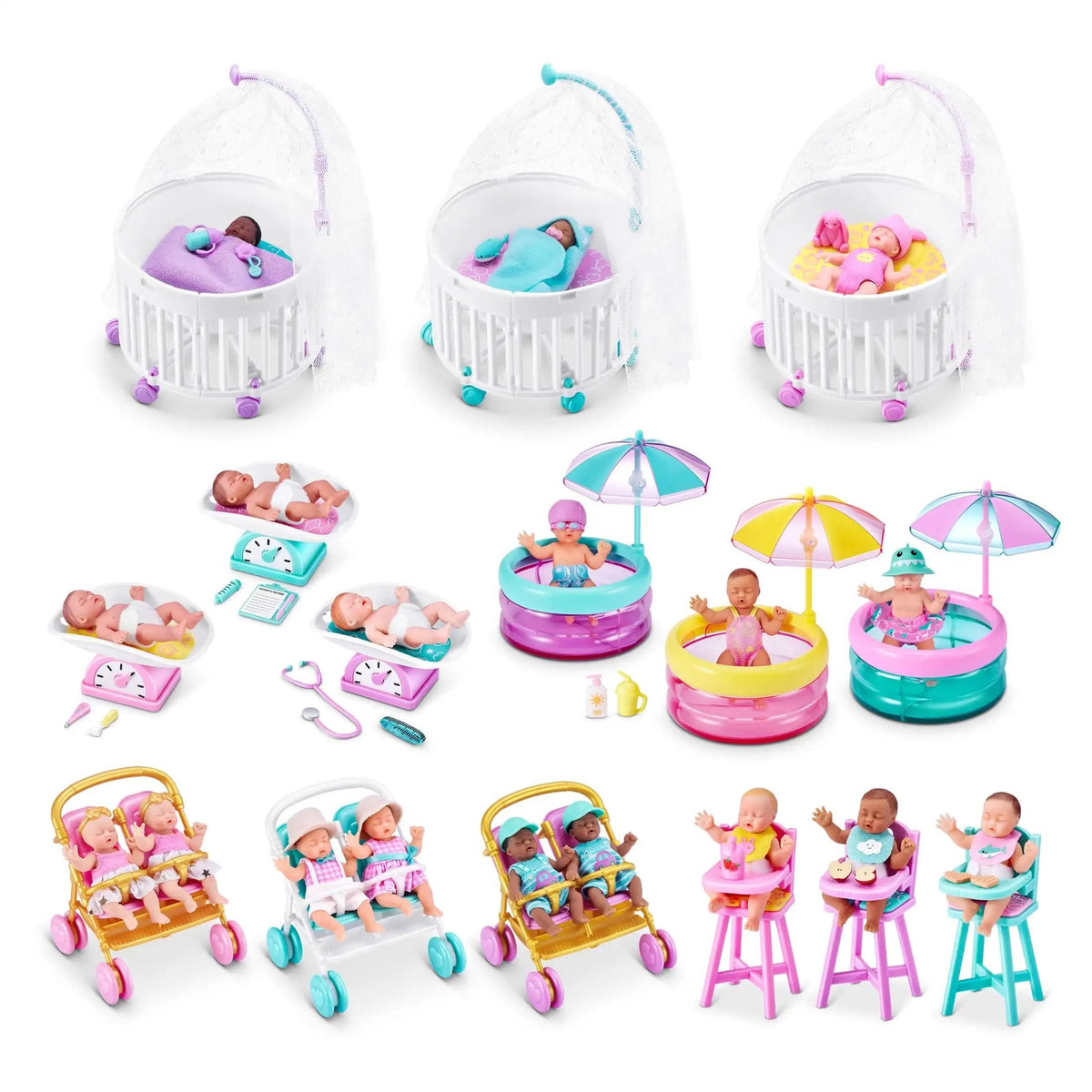 Mini Baby Blind Box Collectible Toy | Doll Plus 5 Surprise Nursery Accessories | Sensory Play & Roleplay for Kids 3