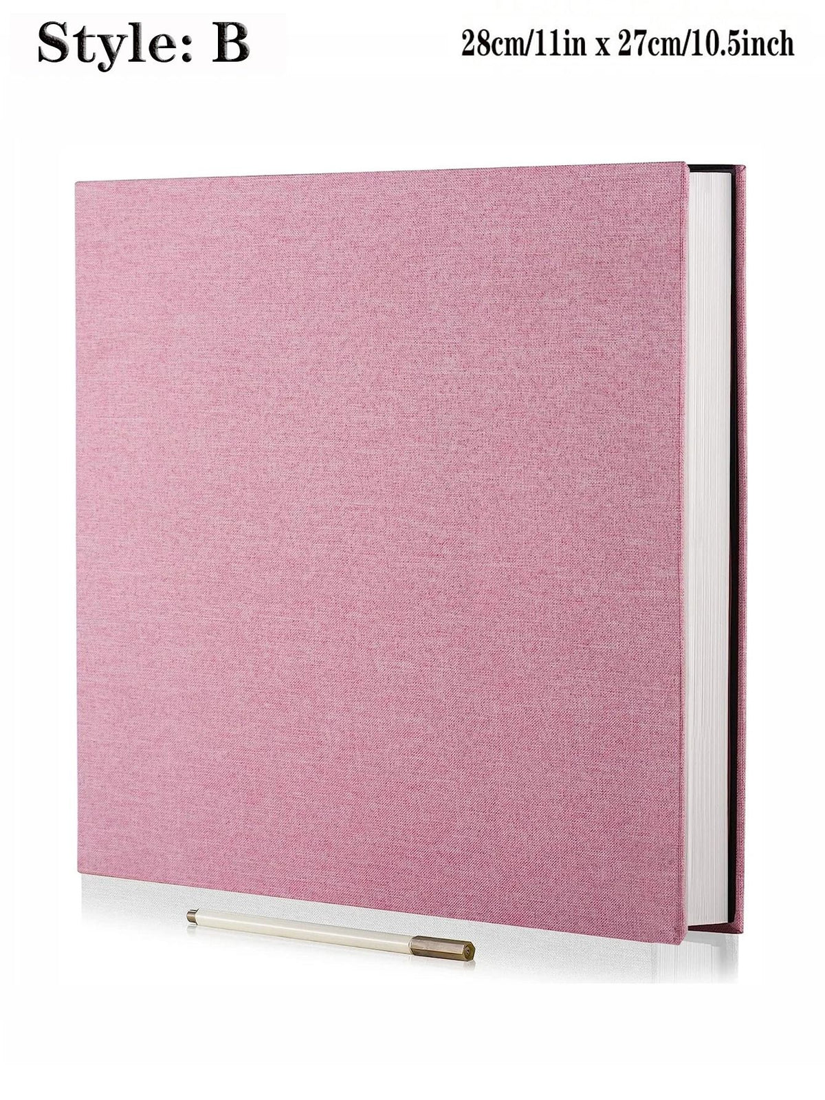 Linen Photo Album Fabric Hardcover | Self-Adhesive Pages Fit 2x3 4x6 5x7 8x10 Photos | No Glue Needed, Reposition Freely 15