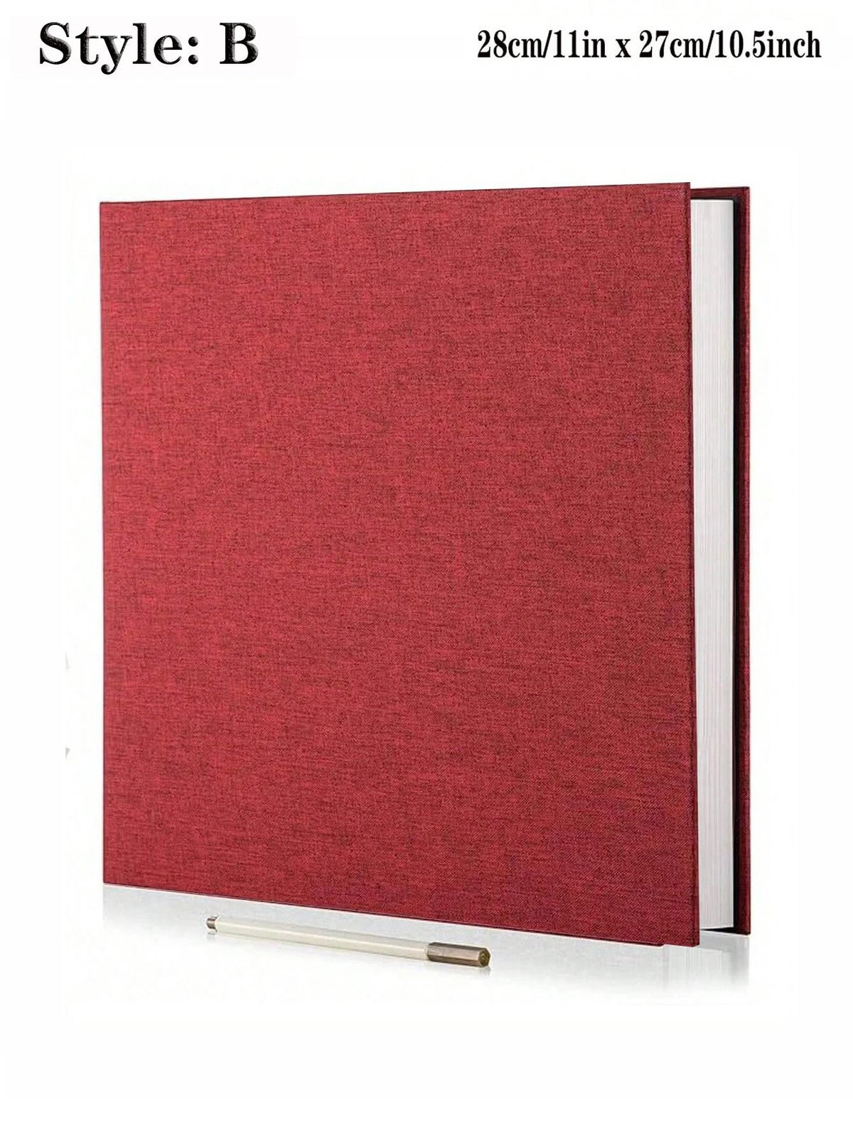 Linen Photo Album Fabric Hardcover | Self-Adhesive Pages Fit 2x3 4x6 5x7 8x10 Photos | No Glue Needed, Reposition Freely 27