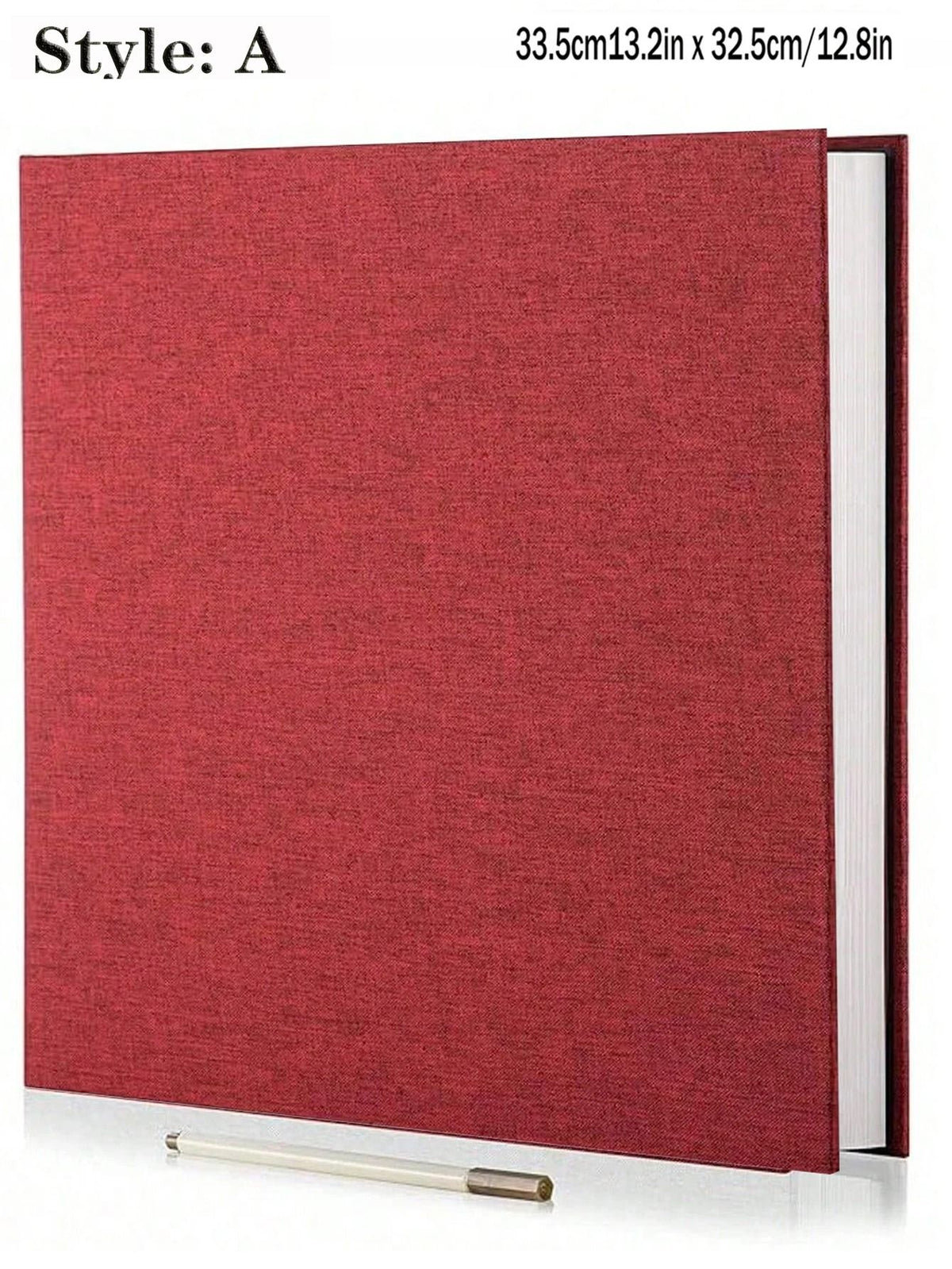 Linen Photo Album Fabric Hardcover | Self-Adhesive Pages Fit 2x3 4x6 5x7 8x10 Photos | No Glue Needed, Reposition Freely 28
