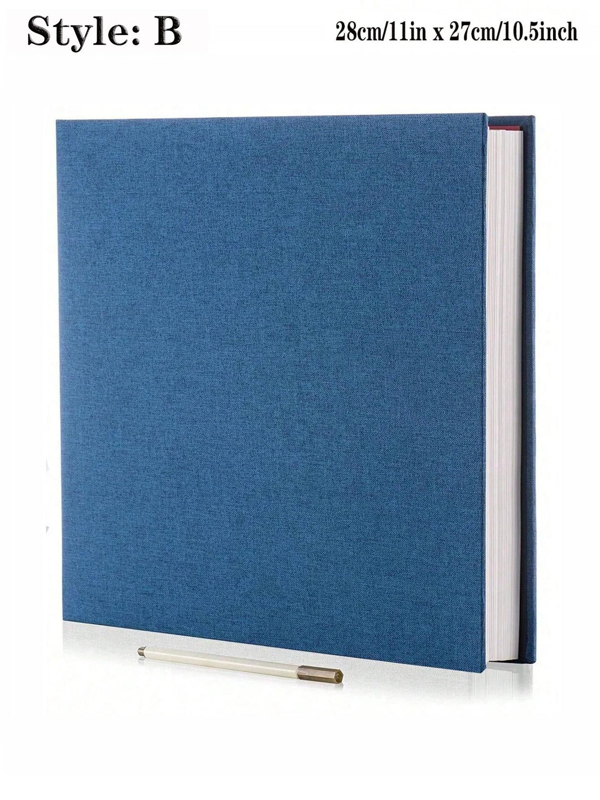 Linen Photo Album Fabric Hardcover | Self-Adhesive Pages Fit 2x3 4x6 5x7 8x10 Photos | No Glue Needed, Reposition Freely 30