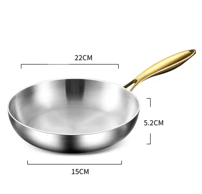 Stainless Steel Nonstick Frying Pan | 316-Grade Construction with Even Heat Distribution | Cool-Touch Handle for Easy Cooking 4