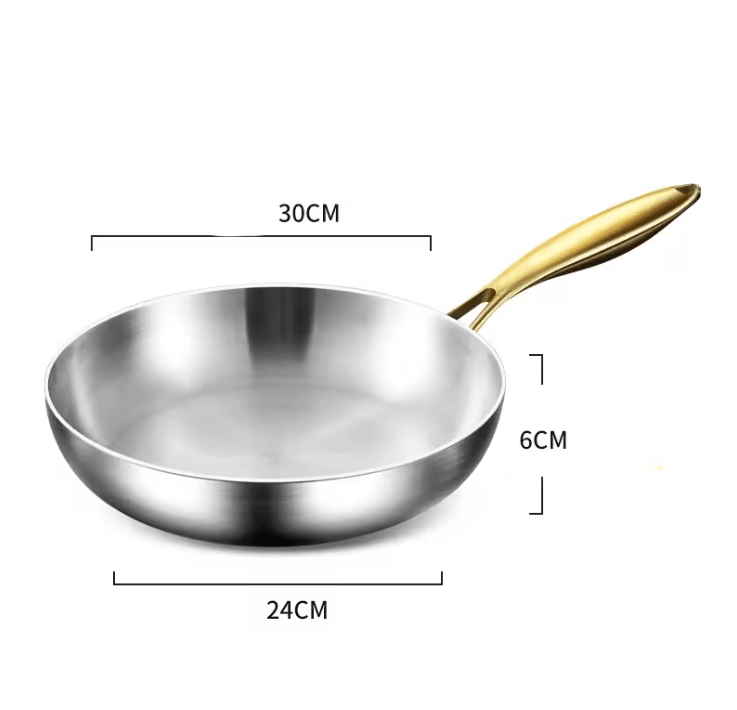 Stainless Steel Nonstick Frying Pan | 316-Grade Construction with Even Heat Distribution | Cool-Touch Handle for Easy Cooking 8