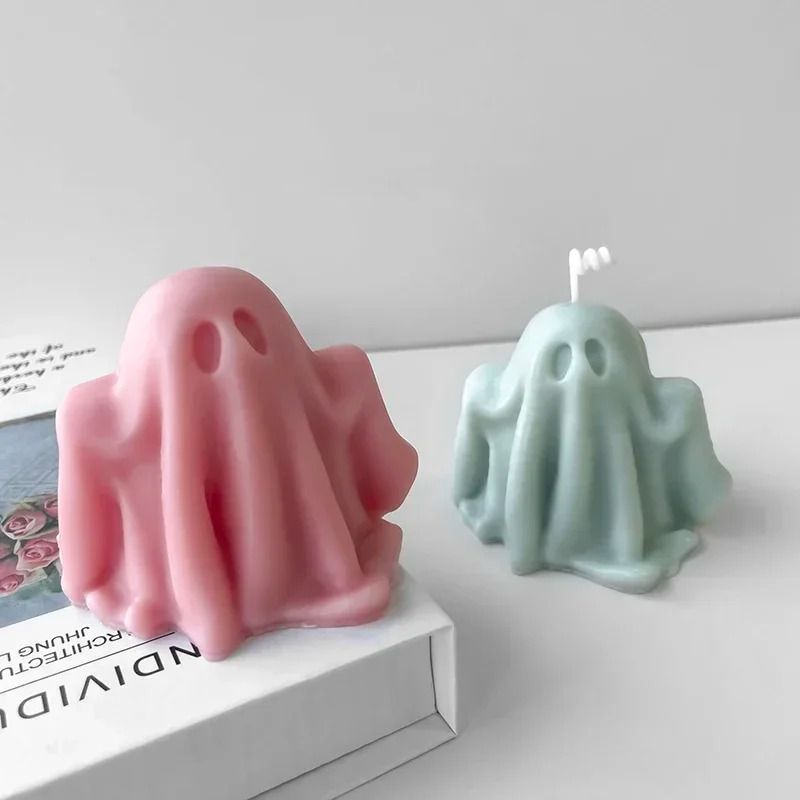 Ghost Silicone Candle Mould Halloween | Flexible, Reusable Design | For Wax, Resin, Soap & Plaster Crafts, Detailed Finish 6