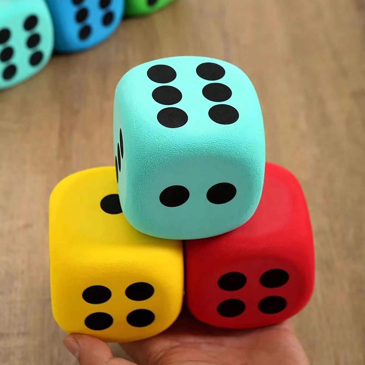 Soft Foam Dice Set | Jumbo Pet Training & Game Dice | Lightweight Foam Build for Interactive Indoor Play with Pets 4
