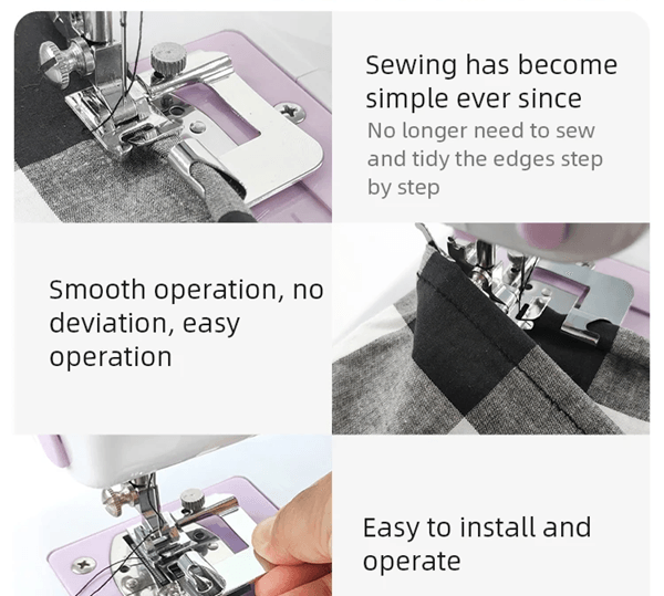 Rolled Hem Presser Foot Set 9-25 mm | 4 Snap-On Sizes for Domestic Sewing Machines | Neat Narrow Hems Without Bulk 1