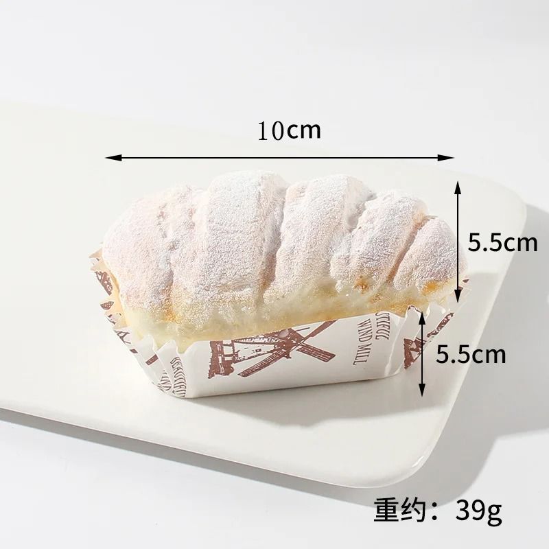 Artificial Bread Pastry Model Props | Soft Realistic Bakery Decor Set | Reusable Fridge Stickers & Photo Props 10