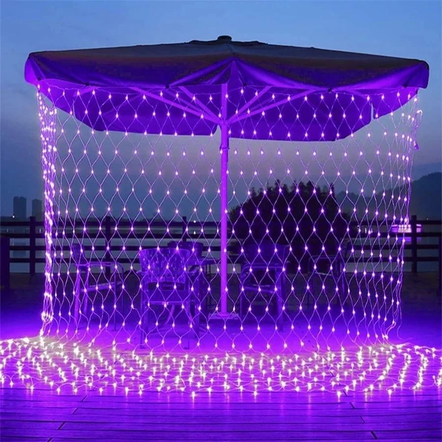 LED Net Mesh Fairy Light Curtain | 8 Lighting Modes, Up to 672 LEDs | For Parties, Weddings and Halloween Décor 3