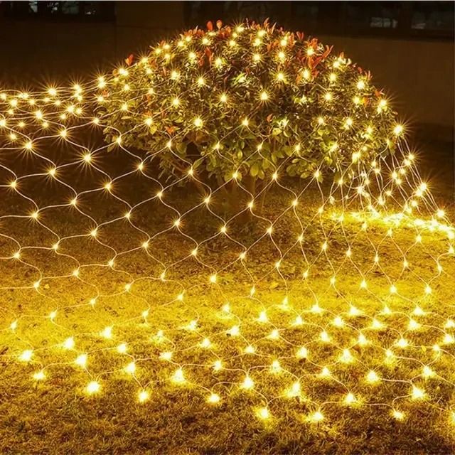 LED Net Mesh Fairy Light Curtain | 8 Lighting Modes, Up to 672 LEDs | For Parties, Weddings and Halloween Décor 8