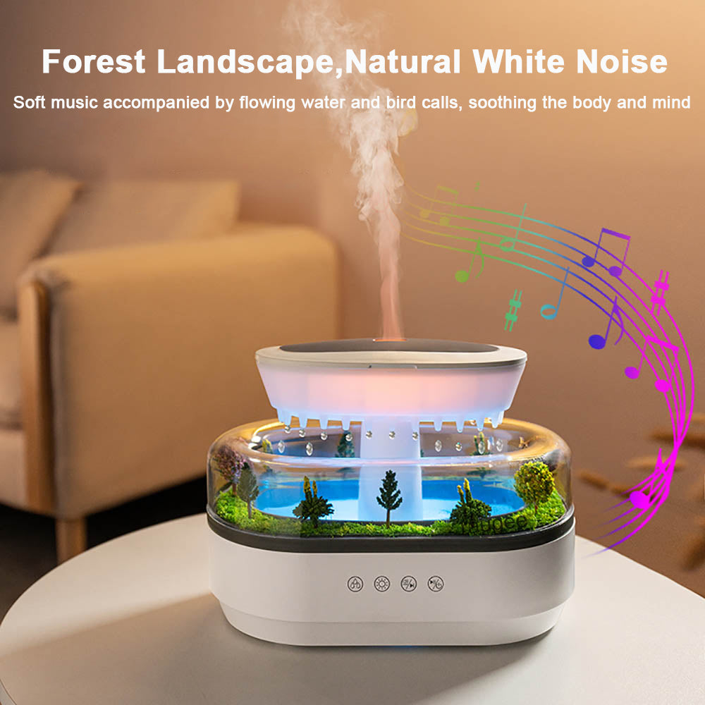 Ultrasonic Aroma Diffuser Humidifier | Colour-Changing LED Light & White Noise | Essential Oil Compatible Mist 4