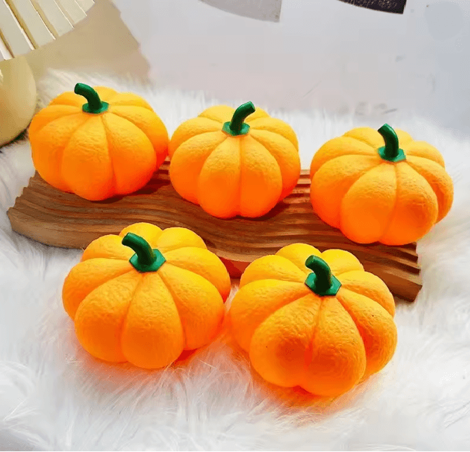 Halloween Pumpkin LED Night Light | Battery Powered Cordless Lantern | Warm Flicker-Like Glow for Cosy Fall Decor 5