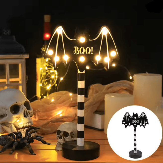 Halloween Pumpkin Ghost LED Night Light | Waterproof, Battery Powered | Cosy Glow for Porch, Garden & Indoor Decor 8