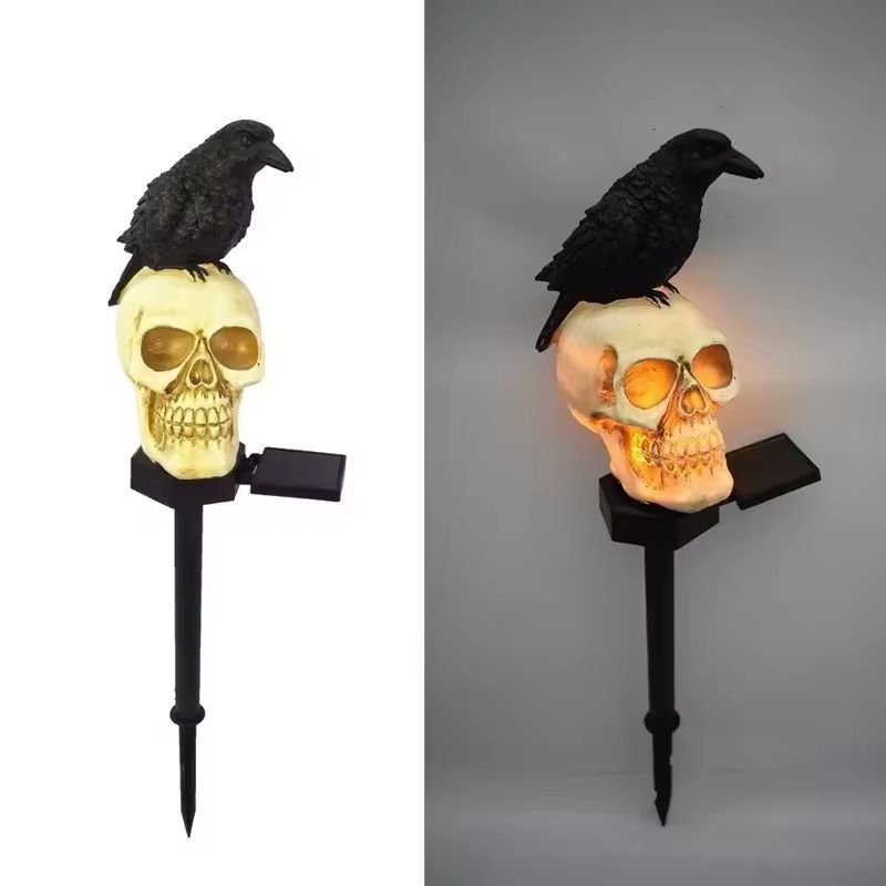 Outdoor Skeleton & Ghost Halloween Light Set | Built-In LED Glow, Easy Setup | Weather-Resistant Garden & Porch Decoration 5