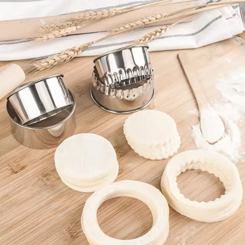Round Cookie Cutter Set Stainless Steel | 3 Sizes with Rolled Edges | Dishwasher-Safe for Dough, Pastry & Ravioli 4