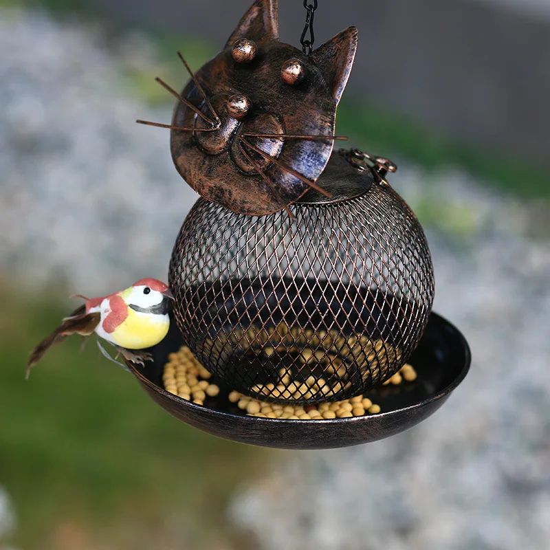 Squirrel-Proof Metal Bird Feeder | Large-Capacity Hanging Design | Rust-Resistant Build for Gardens, Patios & Balconies 1