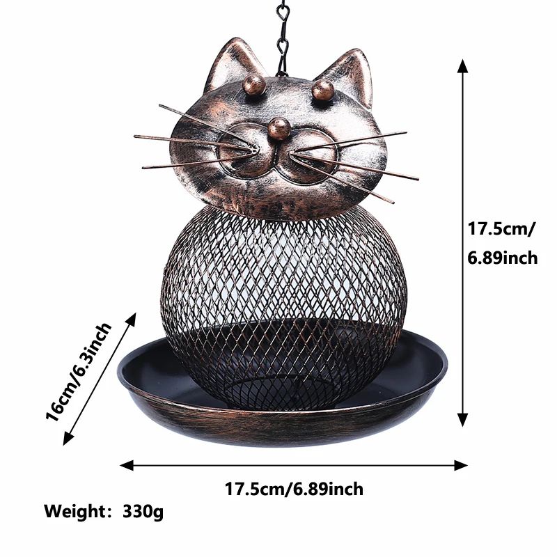 Squirrel-Proof Metal Bird Feeder | Large-Capacity Hanging Design | Rust-Resistant Build for Gardens, Patios & Balconies 6
