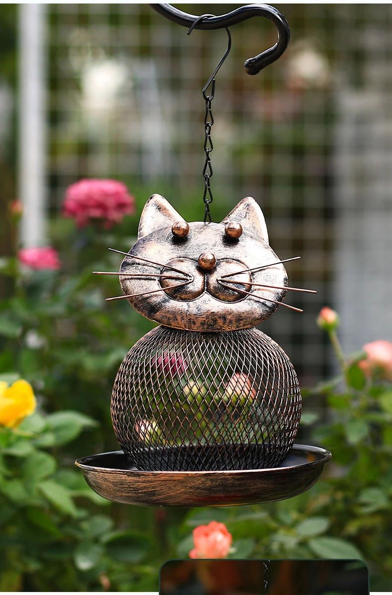 Squirrel-Proof Metal Bird Feeder | Large-Capacity Hanging Design | Rust-Resistant Build for Gardens, Patios & Balconies 11