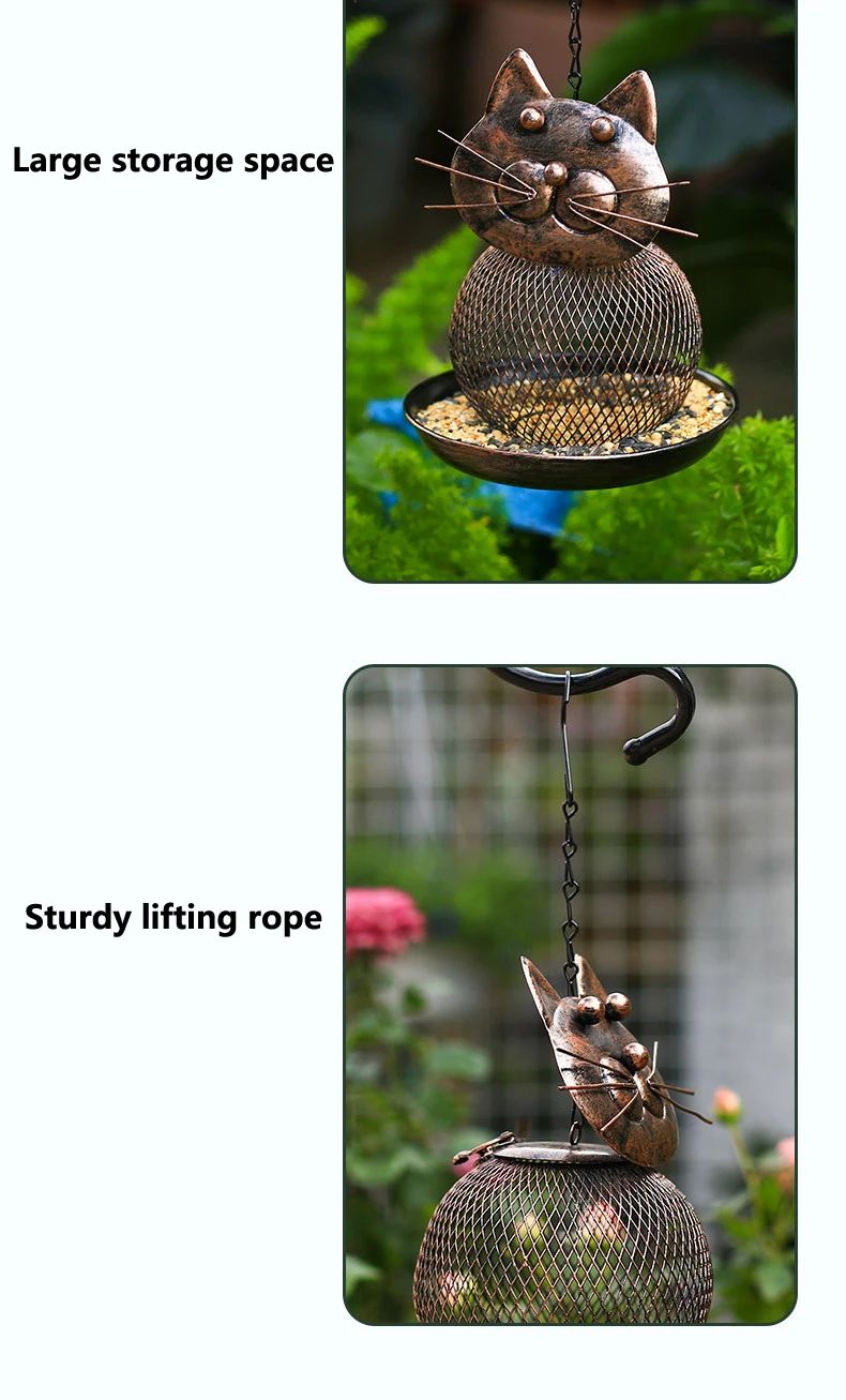 Squirrel-Proof Metal Bird Feeder | Large-Capacity Hanging Design | Rust-Resistant Build for Gardens, Patios & Balconies 12