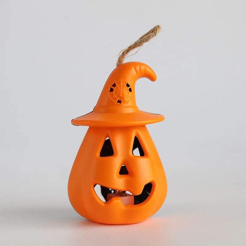 Pumpkin Skull LED Night Lantern Halloween Décor | Battery Powered Flameless Design | Portable Indoor Kids Room & Party Light 5