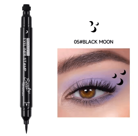 Dual-Ended Stamp Liquid Eyeliner for Women | Waterproof Quick-Drying Formula | Long-Lasting Smudge-Resistant Wear 8
