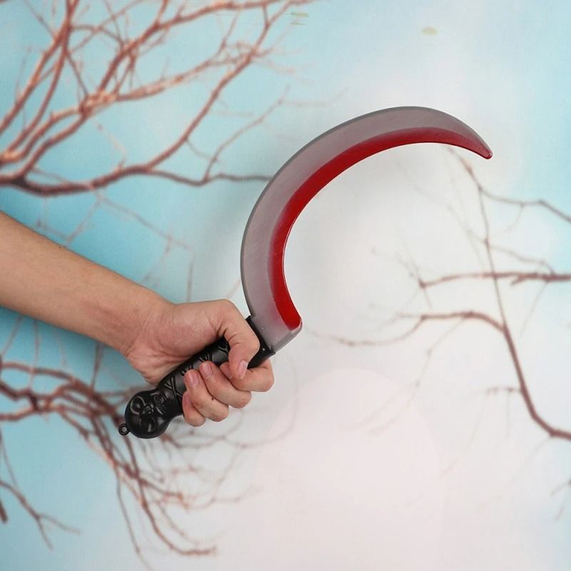 Halloween Axe Prop | Realistic Plastic Blade for Haunted House Decor and Cosplay | Lightweight and Reusable Design 4
