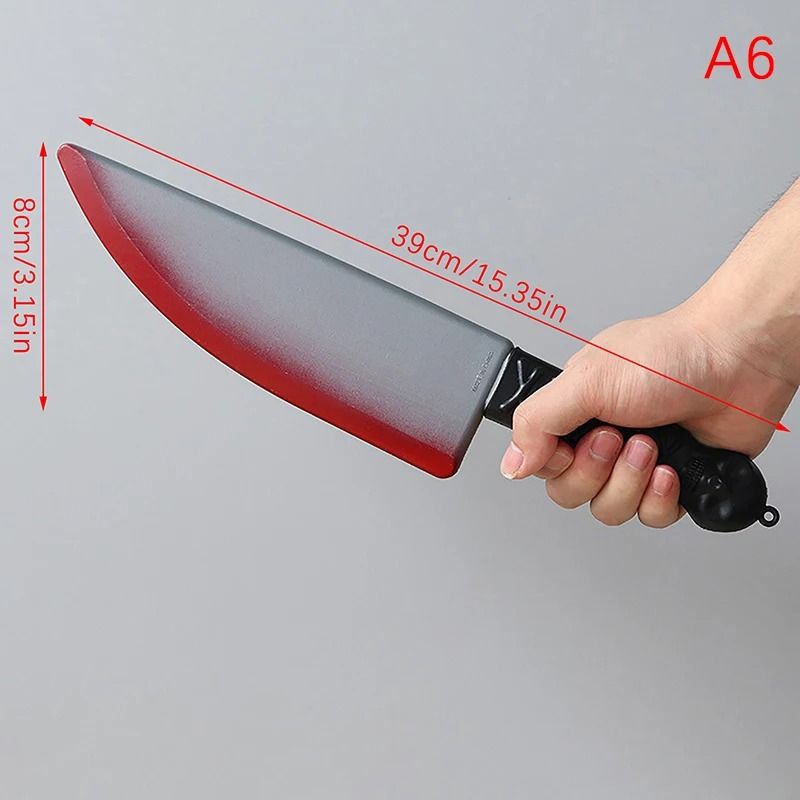Halloween Axe Prop | Realistic Plastic Blade for Haunted House Decor and Cosplay | Lightweight and Reusable Design 12