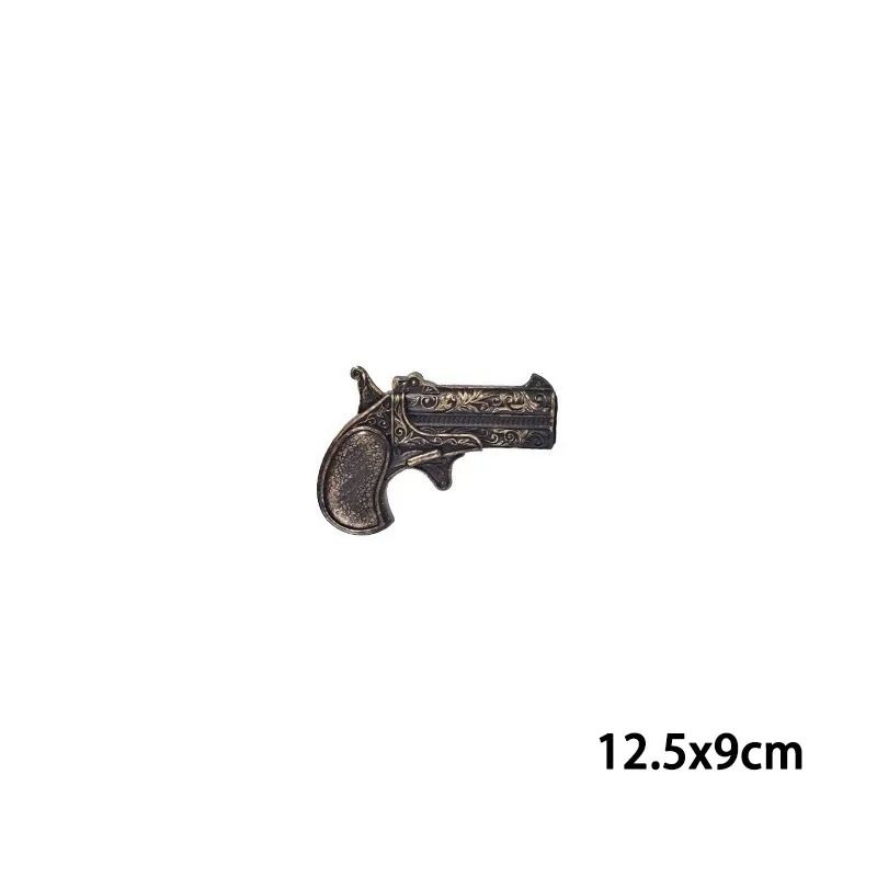 Flintlock Pirate Pistol Prop | Retro Engraved Costume Sidearm | Lightweight ABS Build for Halloween Party Cosplay 6