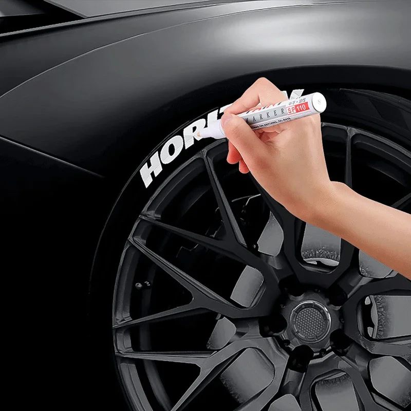 Tyre Paint Pen | Precision Tip for Rubber & Metal | Waterproof, Permanent Finish for Wheels, Treads & Auto Detailing 2