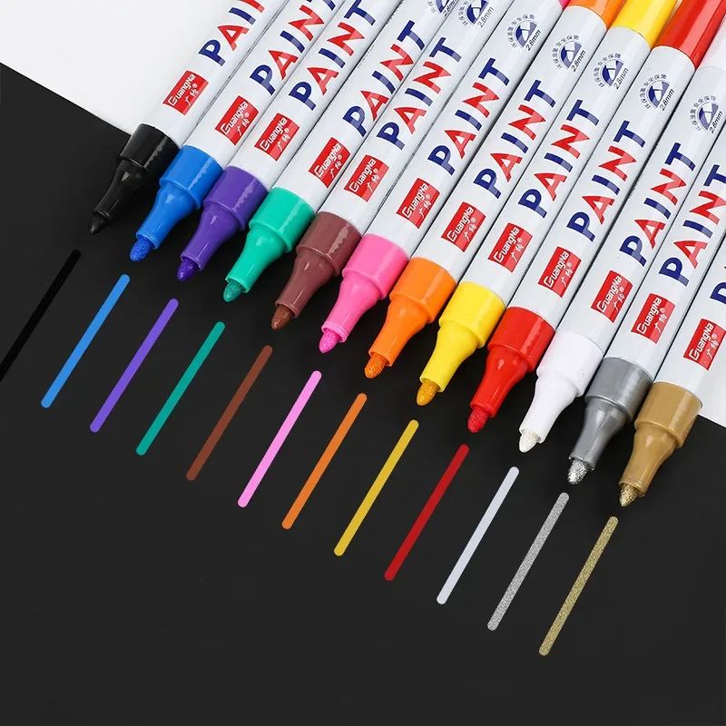 Tyre Paint Pen | Precision Tip for Rubber & Metal | Waterproof, Permanent Finish for Wheels, Treads & Auto Detailing 5