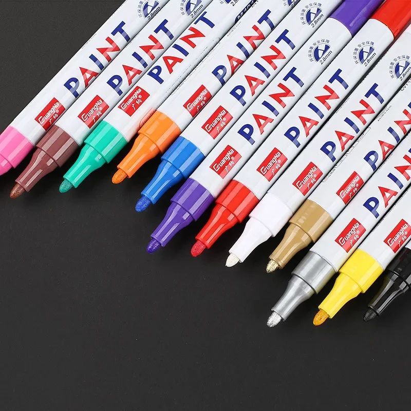 Tyre Paint Pen | Precision Tip for Rubber & Metal | Waterproof, Permanent Finish for Wheels, Treads & Auto Detailing 6