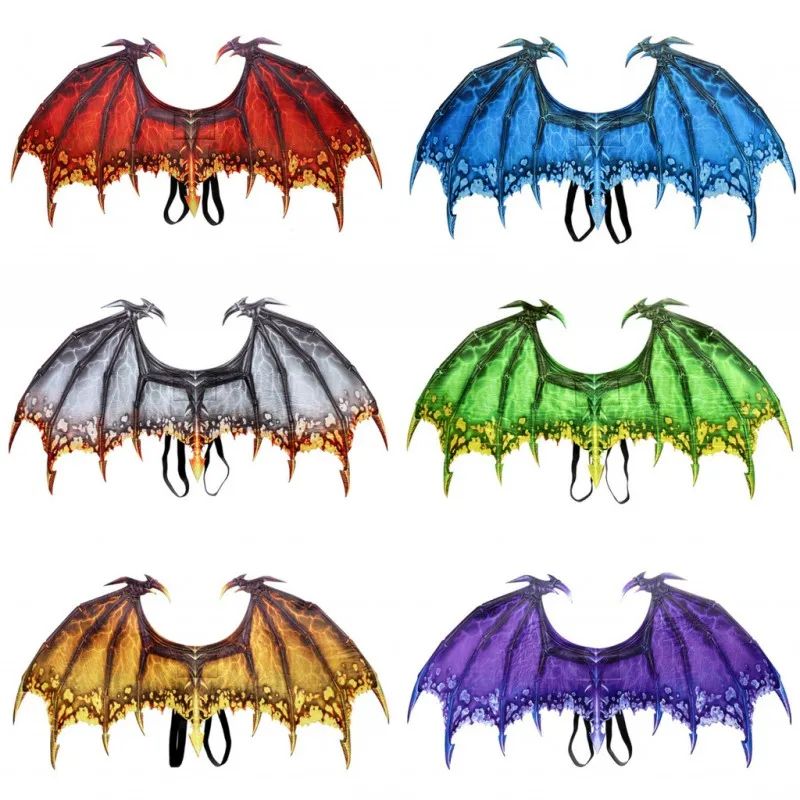 Dragon Wing Costume Accessory | Halloween Cosplay Carnival Party Wings | Lightweight Back-Worn Fantasy Costume Design 1