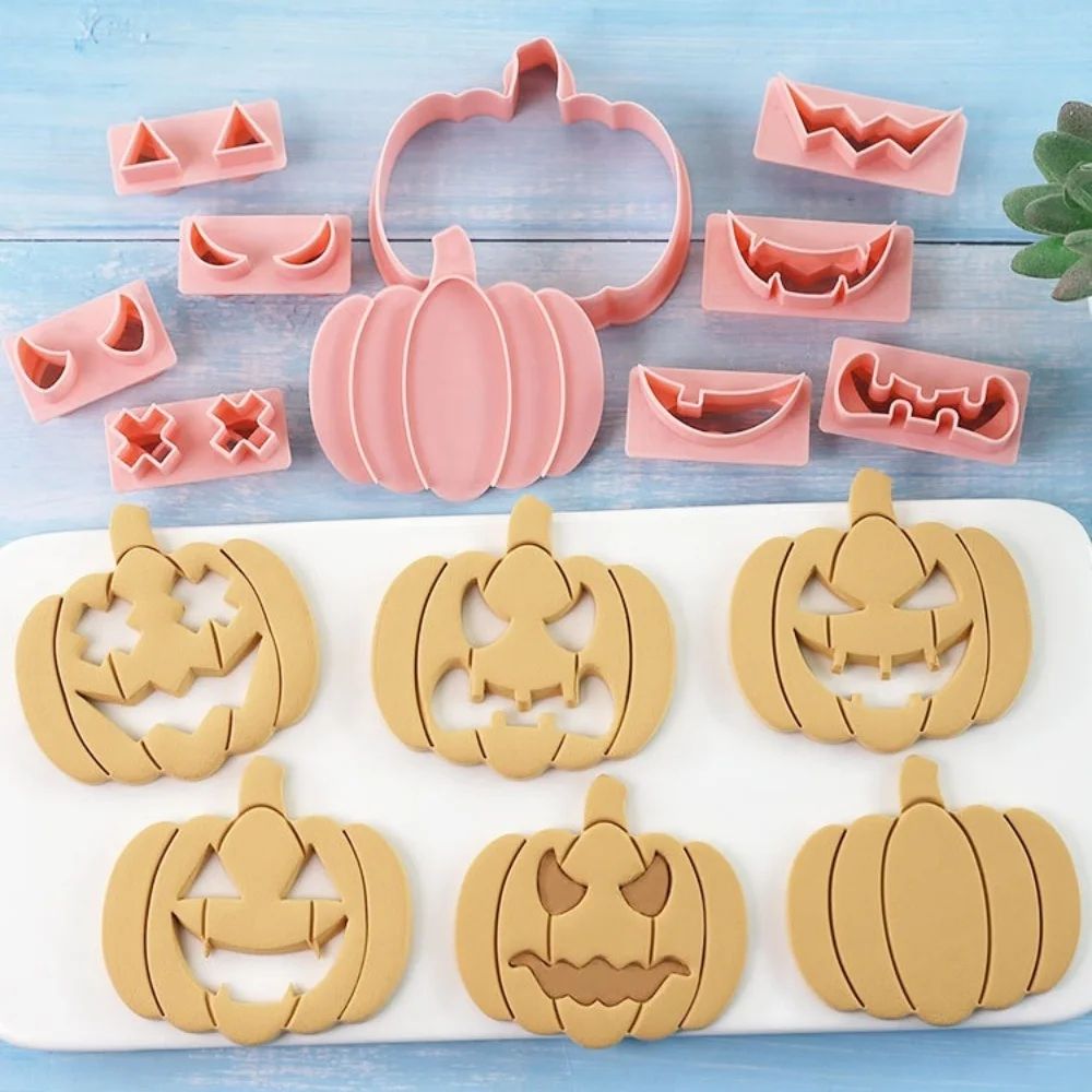 Halloween Mini Cookie Cutter Set | Pumpkin, Skull & Ghost Shapes | Stainless Steel Baking Molds for Fondant & Icing 5