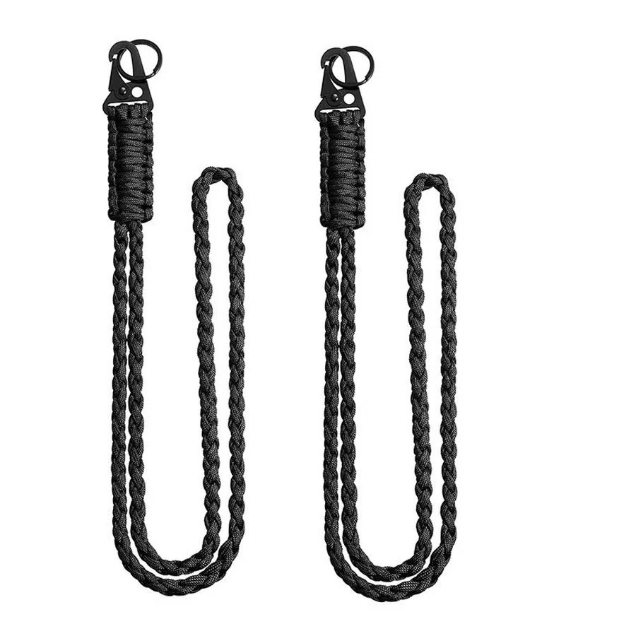 Tactical Paracord Lanyard Keychain | 550 Military-Grade Cord with HK Clips | Neck Carry for Camera, Hiking, Fishing Gear 7