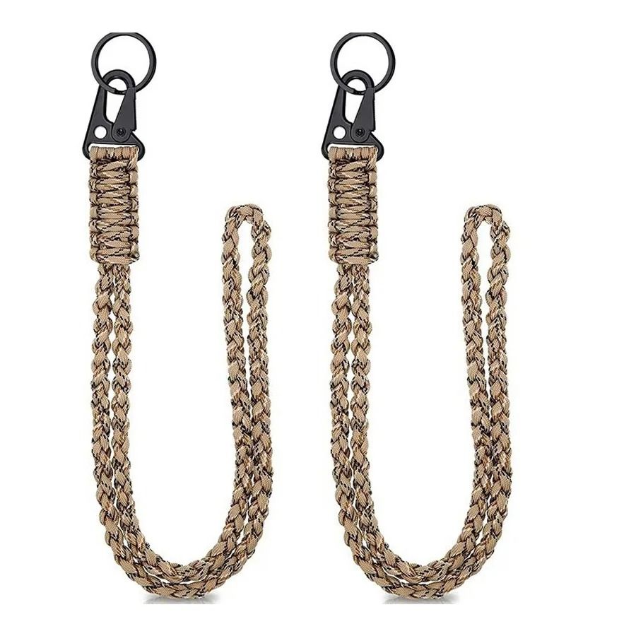 Tactical Paracord Lanyard Keychain | 550 Military-Grade Cord with HK Clips | Neck Carry for Camera, Hiking, Fishing Gear 11