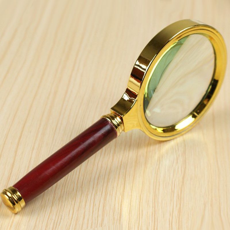 Handheld Magnifying Glass Metal Frame | 50x High-Definition Magnification | Ideal for Reading, Research & Hobby Use 1