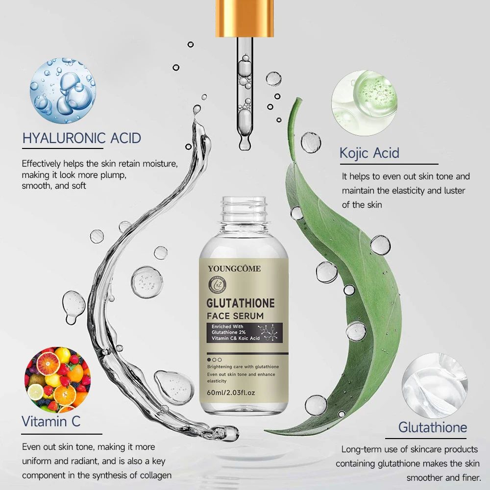 Glutathione Brightening Face Serum for Women | Dark Spot Corrector & Antioxidant Formula | Hydrates & Evens Skin Tone 2