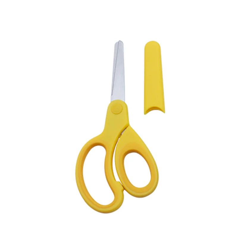 Kids Safety Scissors with Protective Cover | Rounded Tips for Left- and Right-Handed Use | Ergonomic Grip for Safe Cutting 4