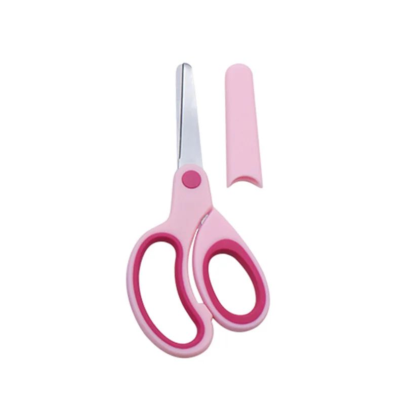 Kids Safety Scissors with Protective Cover | Rounded Tips for Left- and Right-Handed Use | Ergonomic Grip for Safe Cutting 5