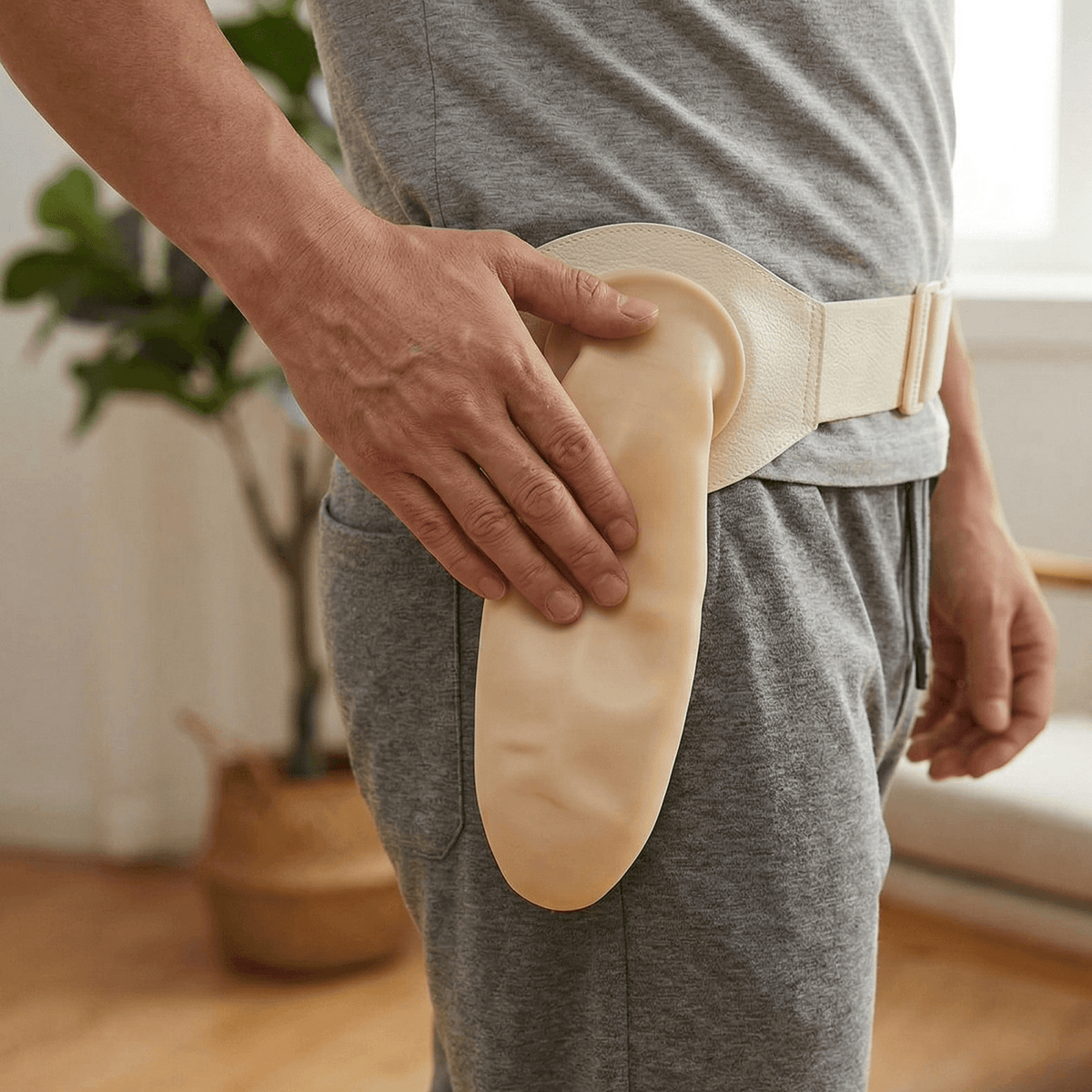 Drainable Ostomy Pouch with Adjustable Belt | Silicone Colostomy Ileostomy Urostomy Bag | Secure, Reusable Support 1