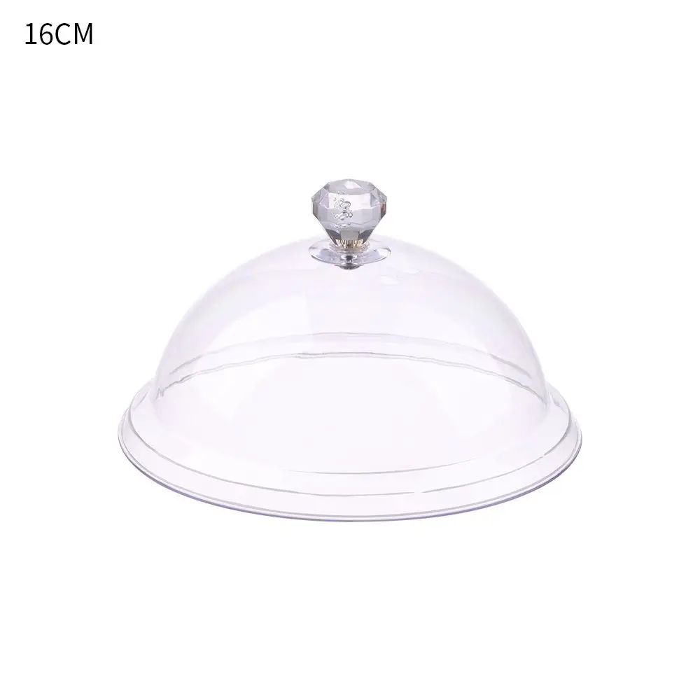 Acrylic Cake Stand with Cover | Tempered Dustproof Dome Lid | Keeps Cakes, Pastries & Fruit Fresh for Table Display 7