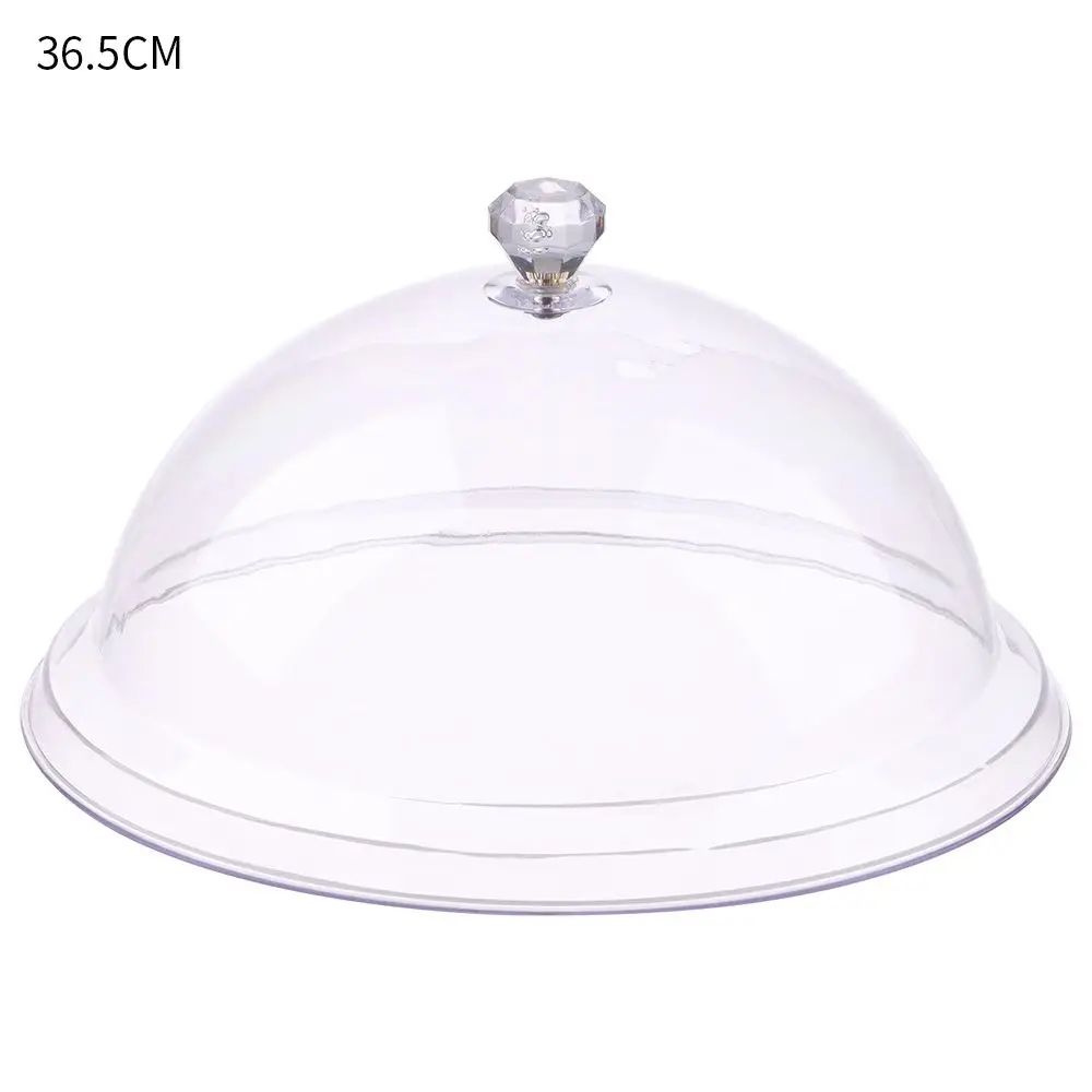 Acrylic Cake Stand with Cover | Tempered Dustproof Dome Lid | Keeps Cakes, Pastries & Fruit Fresh for Table Display 11