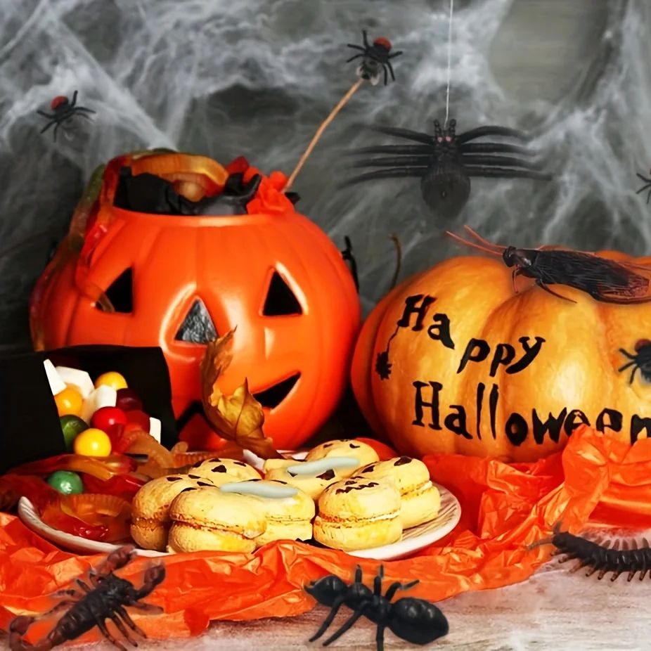 Fake Cockroach Prank Toys for Halloween & Party Pranks | 50-Piece Set, Lifelike Detail | Reusable Novelty Bugs 4