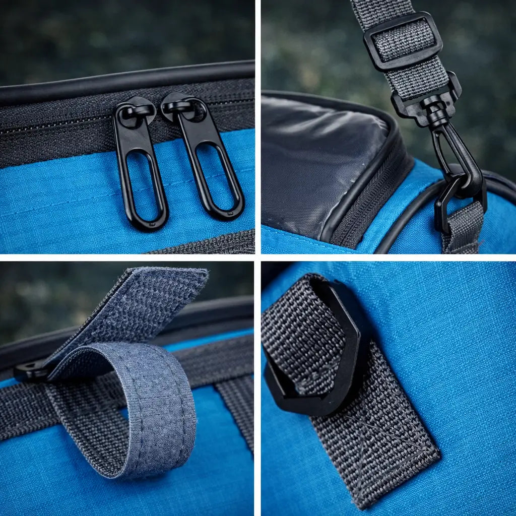 Bike Handlebar Storage Bag | Touchscreen Phone Window, 22 x 12 x 12.5 cm | Waterproof Nylon, Hook-and-Loop Mount 7