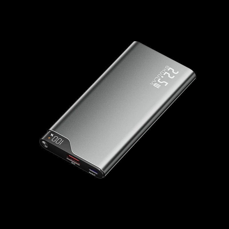 Power Bank with 4 Built-In Cables | 10000mAh PD3.0 & QC3.0 Fast Charging | Foldable Portable Charger, Compact Metal Shell 1