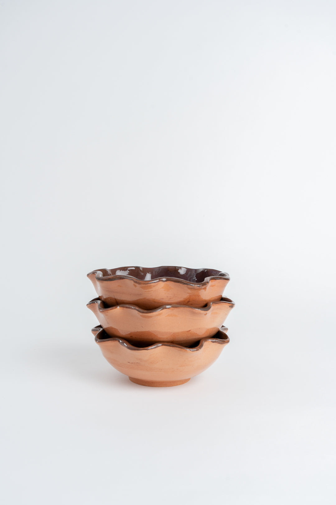 Marbled Ceramic Bowl Handmade | Frill Edge Design, Hand Painted Glaze | Food Safe, Ideal for Snacks, Dips and Gifts 3