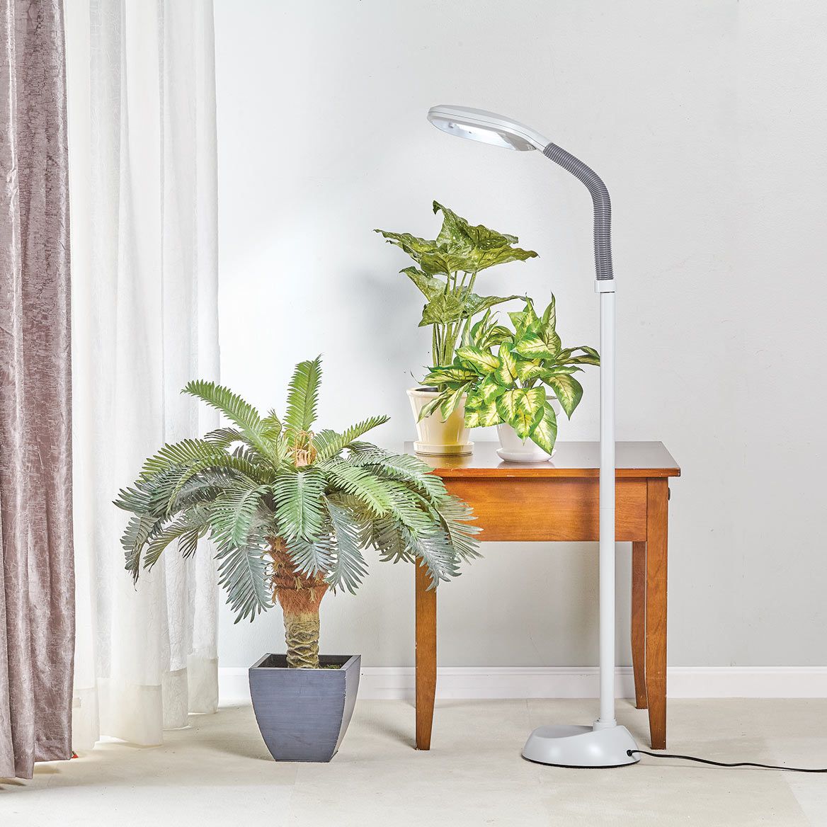 Daylight Floor Lamp 153.7cm High | 27-Watt LED Bulb, 5,000 Hour Life | Glare-Free Light Brightens Mood, Reduces Eyestrain 1