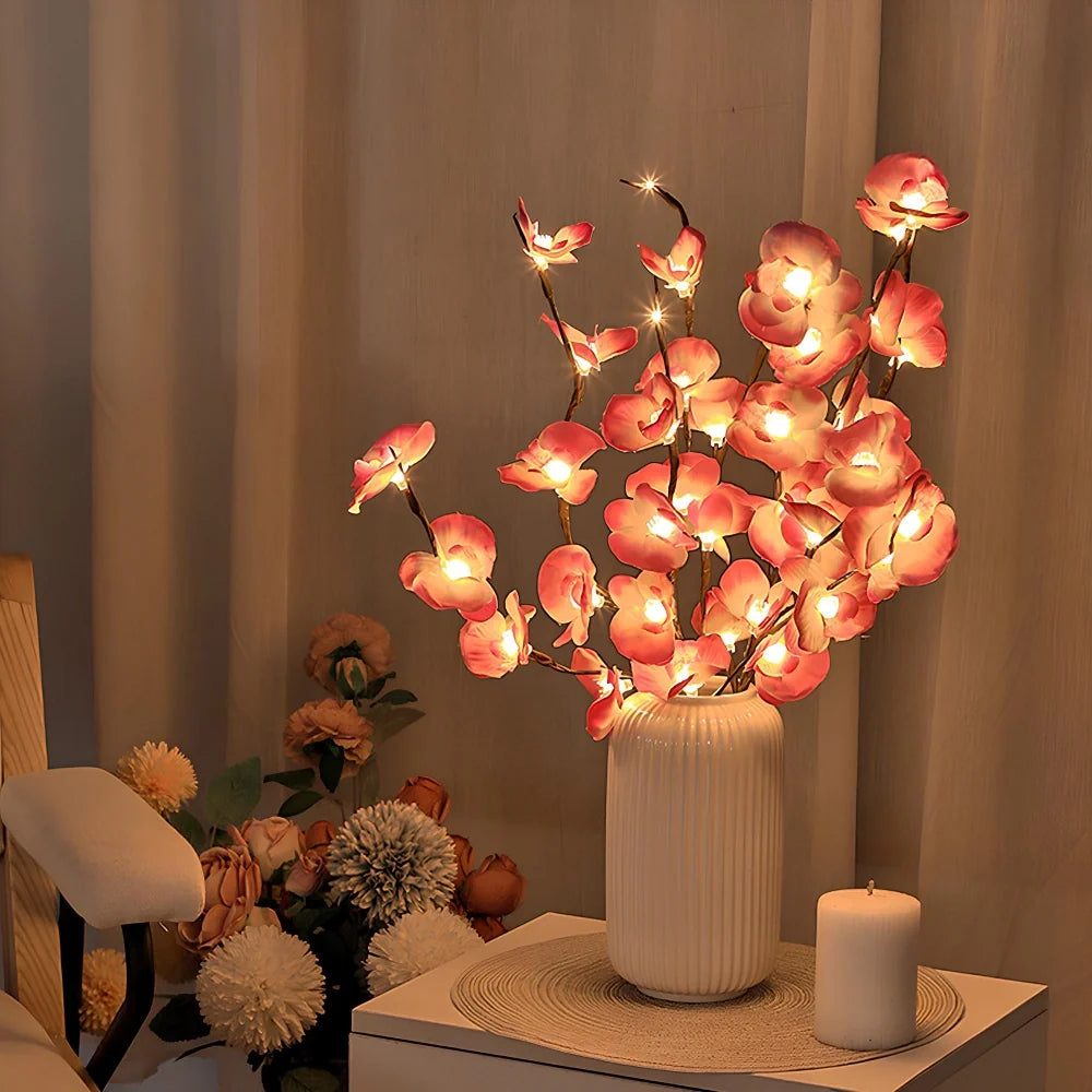LED Branch Lights Plastic | Bendable Twigs, 20 LEDs, Battery-Powered | Flexible Décor Lighting for Home or Office 7