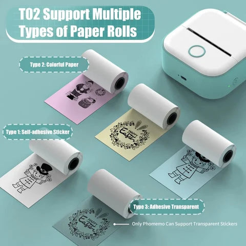 Portable Printer | Mini Pink Thermal Photo Printer