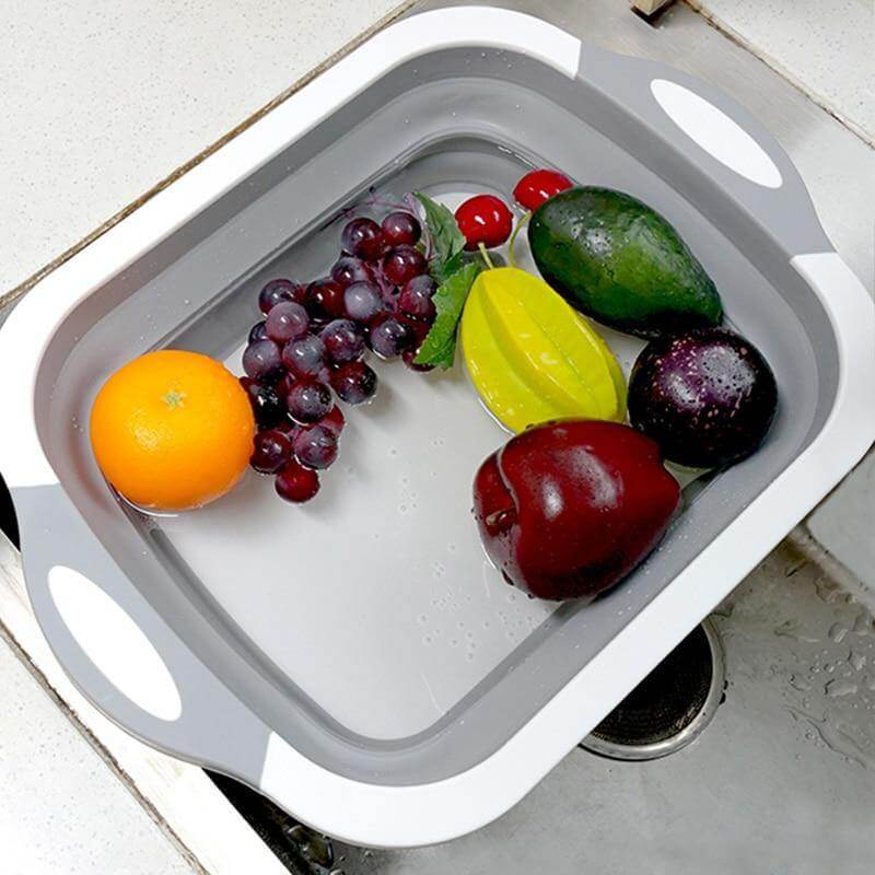 3 In 1 Multifunctional Foldable Dish Tub Cutting Board - Image 2